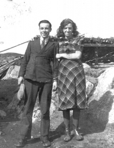 222: Cyril and Julia Carroll. (circa 1942) [courtesy of Betty (Carroll) Spurvey]  - children of William Carroll &amp;amp; Ellen Norman